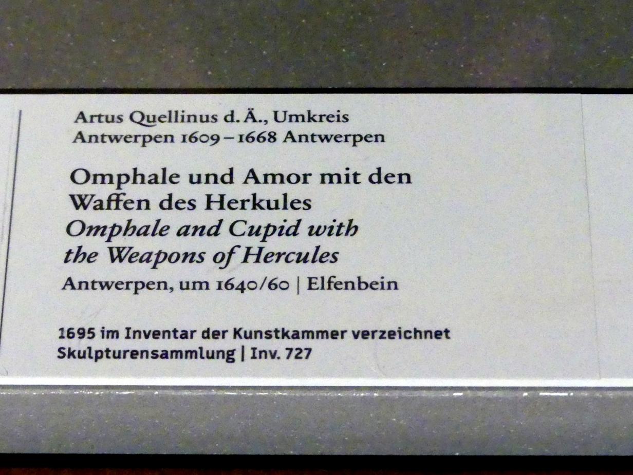 Artus Quellinus der Ältere (Umkreis) (1645–1659), Omphale und Amor mit den Waffen des Herkules, Berlin, Bode-Museum, Saal 225, um 1640–1650, Bild 2/2