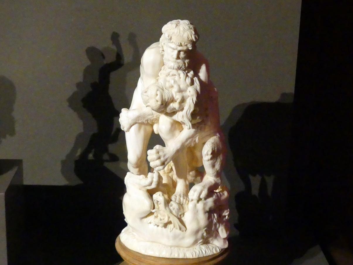 Christoph Maucher (1690–1695), Herkules als Bezwinger der Lernäischen Hydra und des Nemäischen Löwen, Berlin, Bode-Museum, Saal 225, vor 1695, Bild 1/2