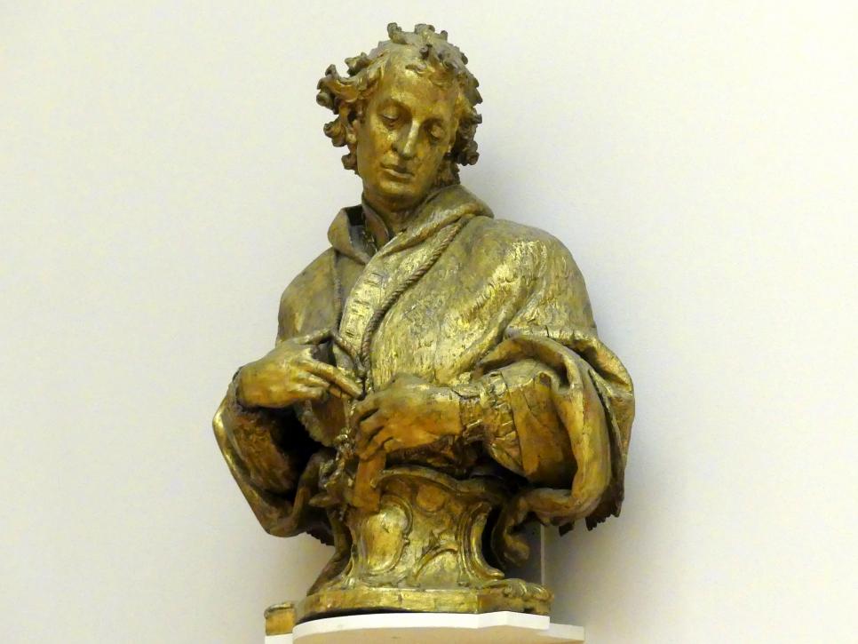 Paul Egell (1716–1749), Büste des hl. Karl Borromäus, Mannheim, Untere Katholische Pfarrkirche St. Sebastian, jetzt Berlin, Bode-Museum, Saal 252, 1739, Bild 2/3