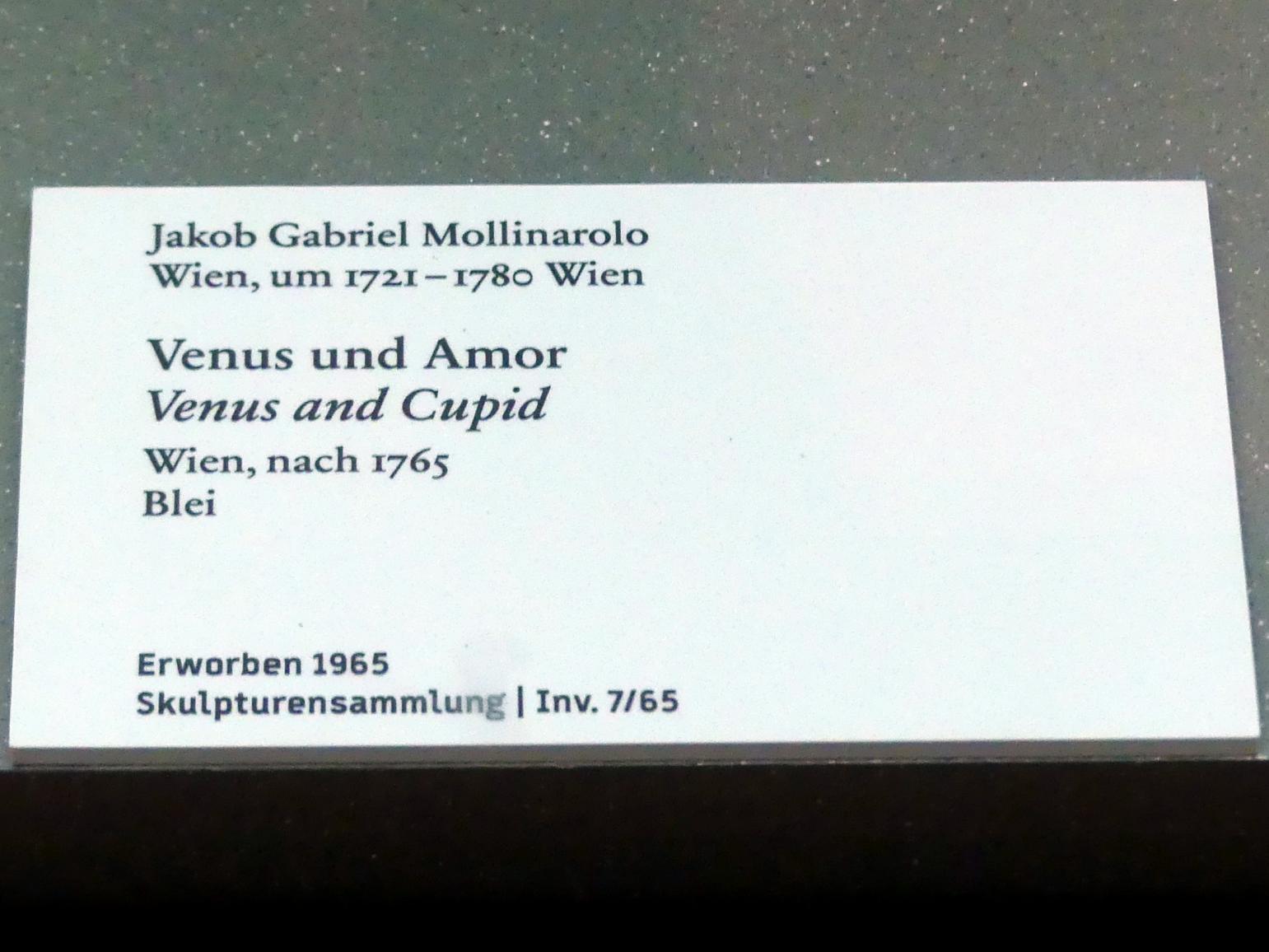 Jakob Gabriel Mollinarolo (1766), Venus und Amor, Berlin, Bode-Museum, Saal 255, nach 1765, Bild 2/2