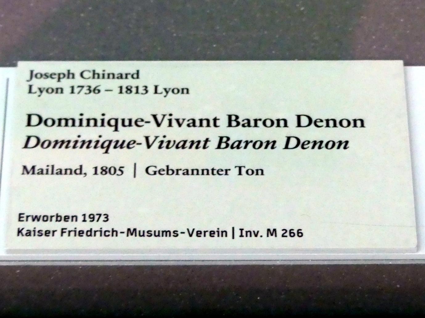 Joseph Chinard (1803–1805), Dominique-Vivant Baron Denon, Berlin, Bode-Museum, Saal 257, 1805, Bild 2/2