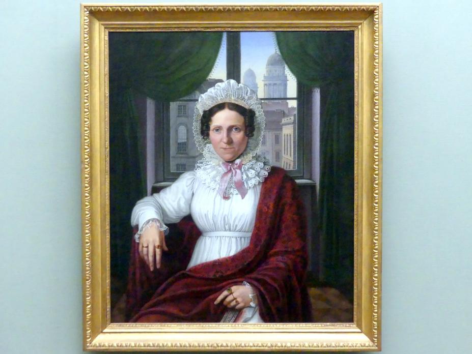 Johann Erdmann Hummel (1812–1848), Frau Luisa Mila, Berlin, Alte Nationalgalerie, Saal 310, Romantik, Biedermeier, Düsseldorfer Schule, um 1810–1815, Bild 1/2