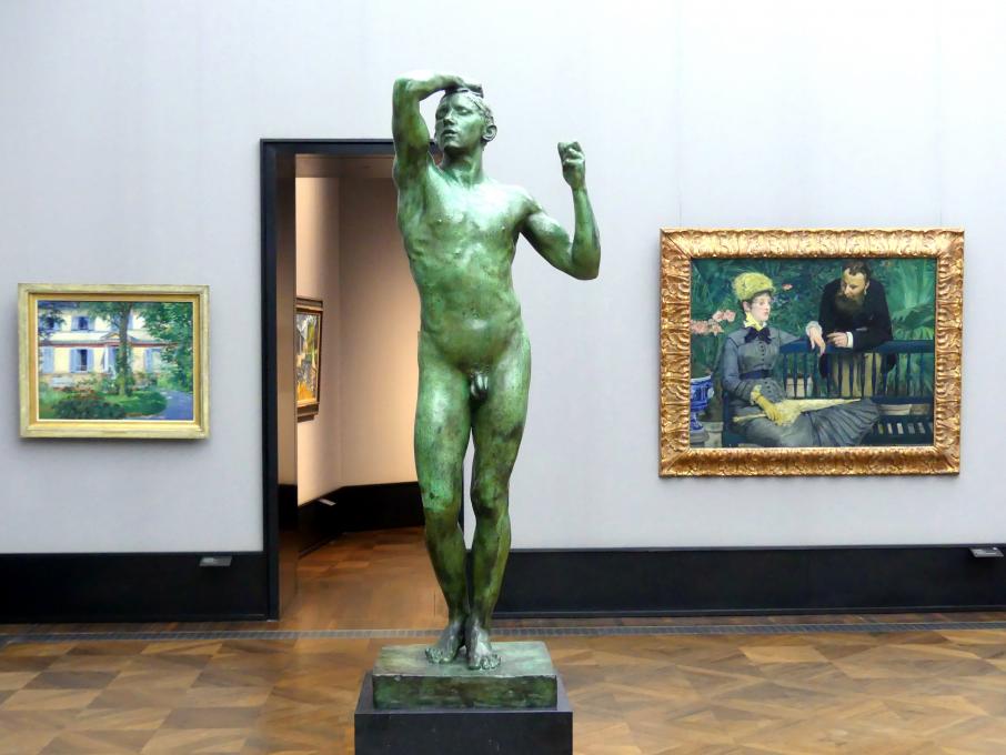 Auguste Rodin (1863–1917), Das Eherne Zeitalter, Berlin, Alte Nationalgalerie, Saal 203, Französische Impressionisten, 1875–1876, Bild 1/4