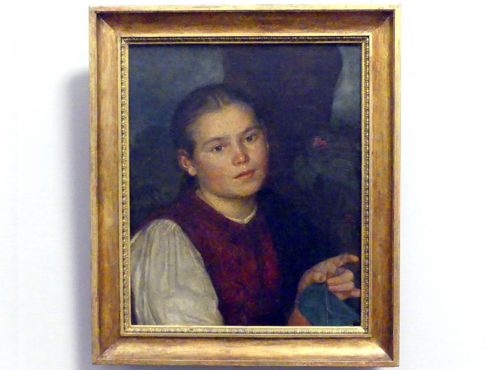 Hans Thoma (1860–1912), Agathe, die Schwester des Künstlers, Berlin, Alte Nationalgalerie, Saal 209, Realismus in Deutschland, 1863