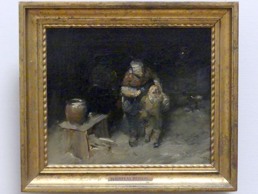 Wilhelm Busch (1873–1892), Der Widerspenstige, Berlin, Alte Nationalgalerie, Saal 210, Realismus in Deutschland, um 1875