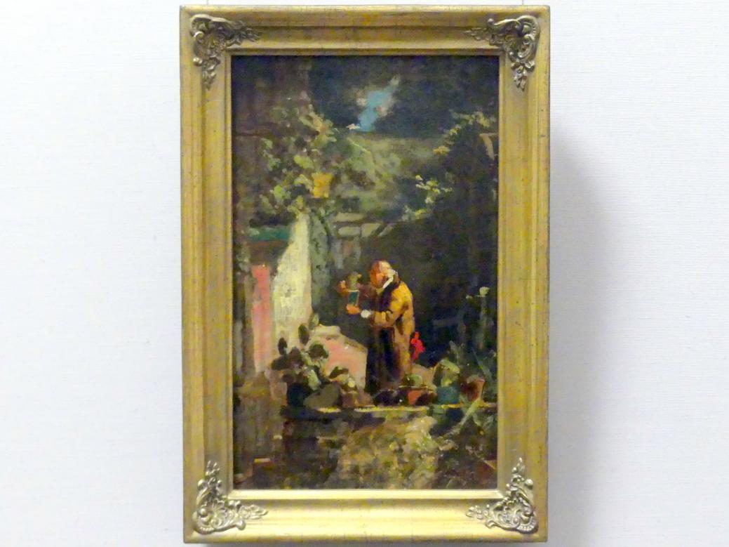 Carl Spitzweg (1835–1880), Der Herr Pfarrer als Kakteenfreund, Berlin, Alte Nationalgalerie, Saal 210, Realismus in Deutschland, um 1856