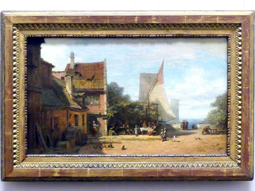 Carl Spitzweg (1835–1880), Alte Schänke am Starnberger See, Berlin, Alte Nationalgalerie, Saal 210, Realismus in Deutschland, 1865, Bild 1/2