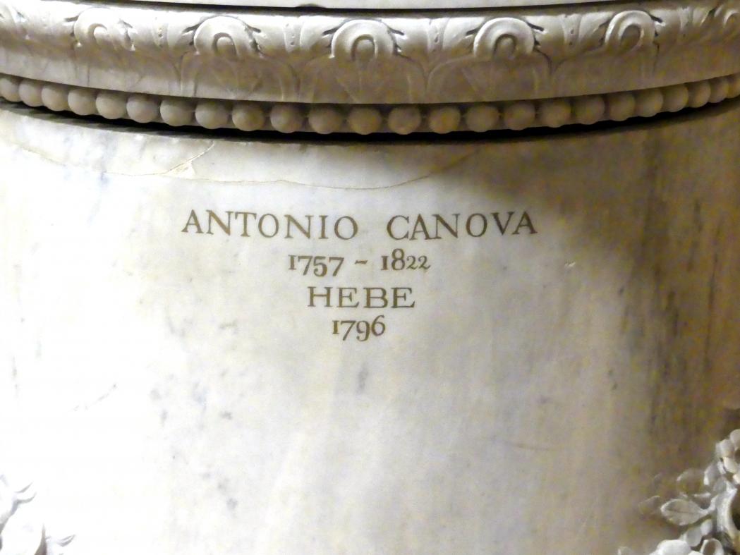 Antonio Canova (1794–1816), Hebe, Berlin, Alte Nationalgalerie, Saal 101, Klassizistische Skulpturen, 1796, Bild 4/4