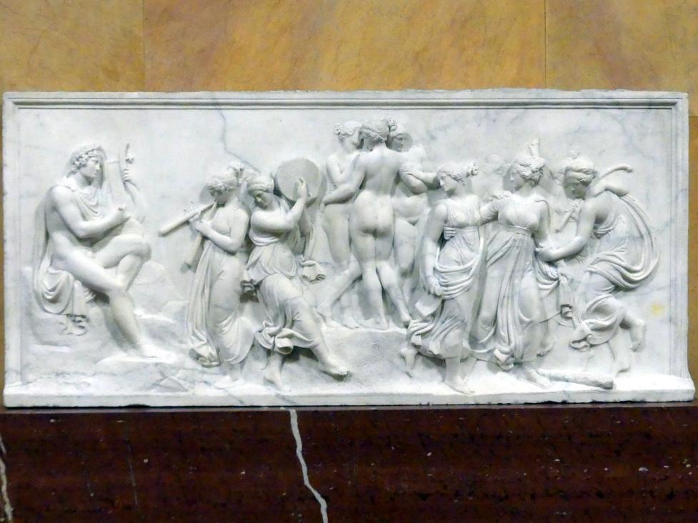 Bertel Thorvaldsen (1805–1836), Tanz der Musen auf dem Helikon, Berlin, Alte Nationalgalerie, Saal 101, Klassizistische Skulpturen, um 1807