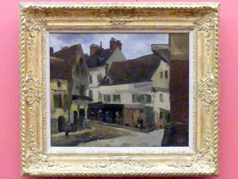 Camille Pissarro (1863–1903), Ein Platz in La Roche-Guyon, Berlin, Alte Nationalgalerie, Saal 103, Realismus zwischen Constable und Courbet, 1867, Bild 1/2