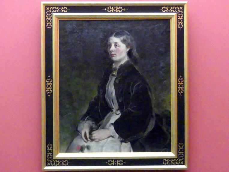 Ferdinand von Rayski (1837–1875), Freifrau Christina von Schönberg, Berlin, Alte Nationalgalerie, Saal 104, Realismus in Deutschland und Österreich, um 1864–1868