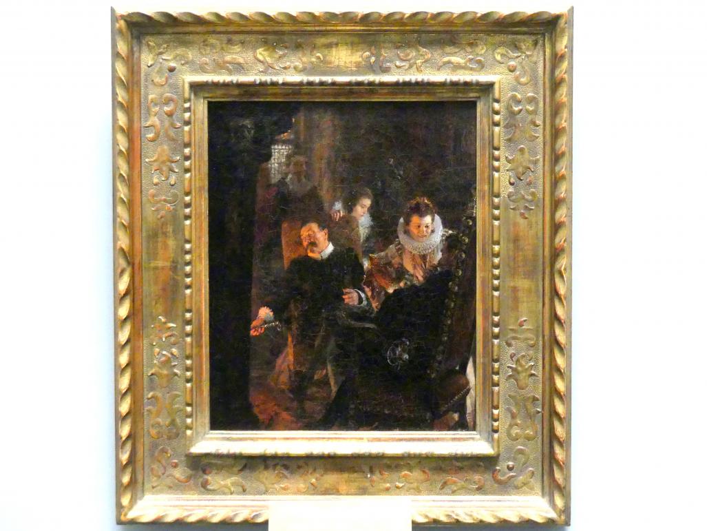 Adolph von Menzel (1844–1888), Szene am Kamin, Berlin, Alte Nationalgalerie, Saal 110, Adolph Menzel, 1876, Bild 1/2