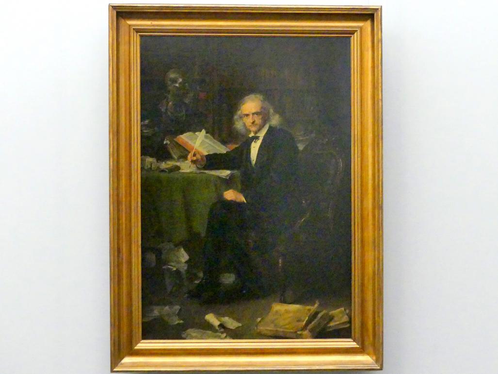 Ludwig Knaus (1847–1888), Der Historiker Theodor Mommsen, Berlin, Alte Nationalgalerie, Saal 114, Kunst der Gründerzeit, 1881