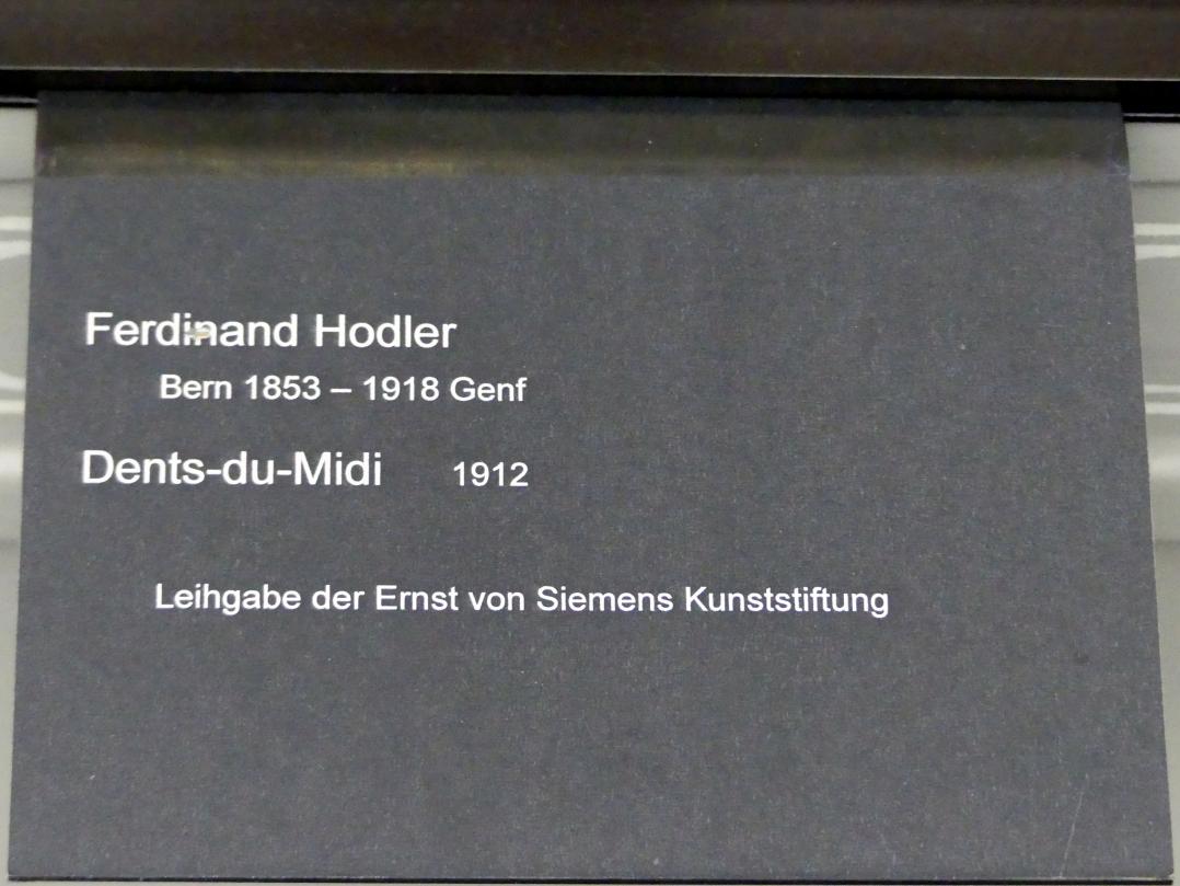 Ferdinand Hodler (1882–1915), Dents-du-Midi, Berlin, Alte Nationalgalerie, Saal 115, Secessionen und Jahrhundertwende, 1912, Bild 2/2