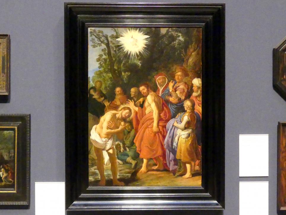Pieter Lastman (1608–1629), Taufe Christi, Edinburgh, Scottish National Gallery, Saal 4, Kabinettstücke, 1629, Bild 1/2