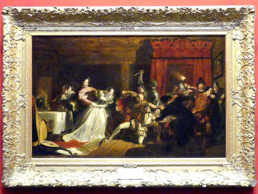 William Allan (1833–1838), Der Mörder von David Rizzio, Edinburgh, Scottish National Gallery, Saal 10, Schottische Malerei 1650-1850, 1833