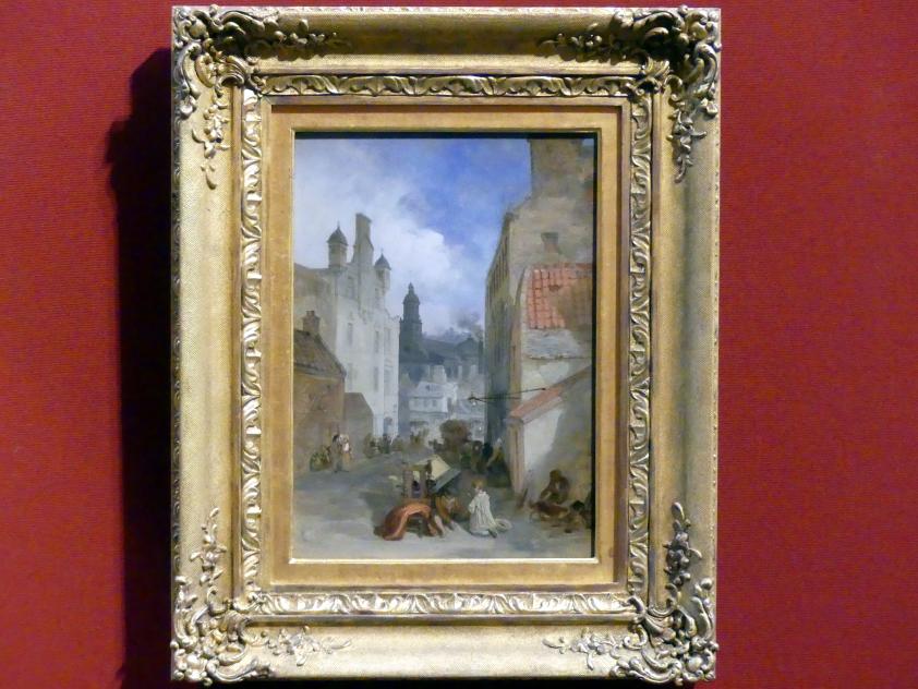 David Roberts (1834–1855), Blick auf die St.-Patrick-Kirche in Edinburgh, Edinburgh, Scottish National Gallery, Saal 12, Malerei als Schauspiel, um 1840