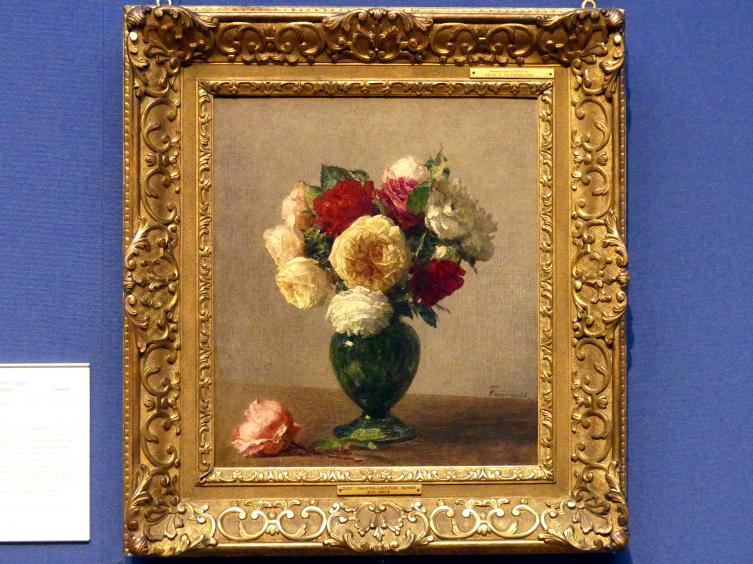 Henri Fantin-Latour (1858–1888), Rosenstrauß, Edinburgh, Scottish National Gallery, Saal 14, Kunst des 18. und 19. Jahrhunderts, 1888, Bild 1/2