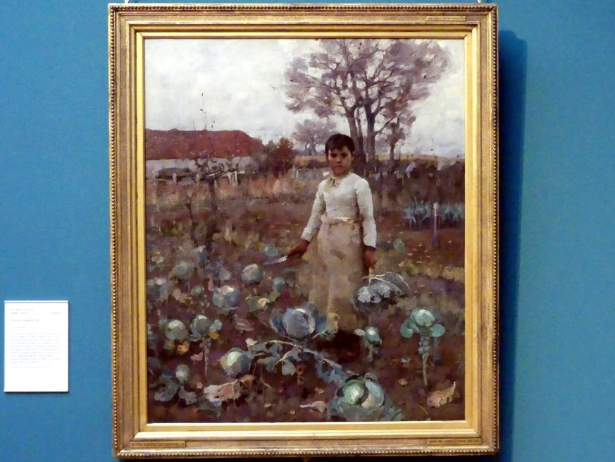 James Guthrie (1883–1924), Tochter eines Landarbeiters, Edinburgh, Scottish National Gallery, Saal 17, Einhundert Jahre Schottische Kunst 1820-1920, 1883