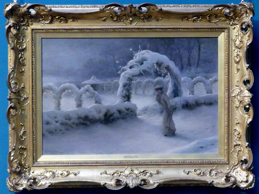 Joseph Farquharson (1901), Wintertag in Finzean, Edinburgh, Scottish National Gallery, Saal 17, Einhundert Jahre Schottische Kunst 1820-1920, um 1901, Bild 1/2