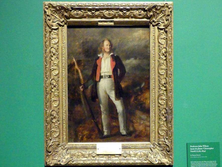 Thomas Duncan (1840–1841), Professor John Wilson ("Christopher North") (1785 - 1854), Edinburgh, Scottish National Portrait Gallery, Saal 10, um 1840, Bild 1/2