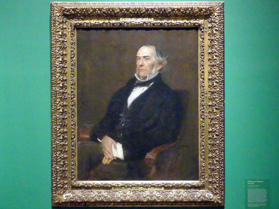 Franz von Lenbach (1858–1903), William Ewart Gladstone (1809-1898), Edinburgh, Scottish National Portrait Gallery, Saal 10, 1879, Bild 1/2