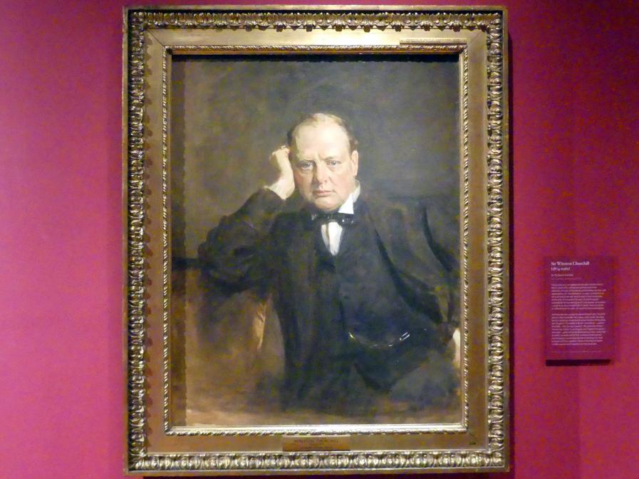 James Guthrie (1883–1924), Sir Winston Churchill (1874-1965), Edinburgh, Scottish National Portrait Gallery, Saal 9, um 1919, Bild 1/2