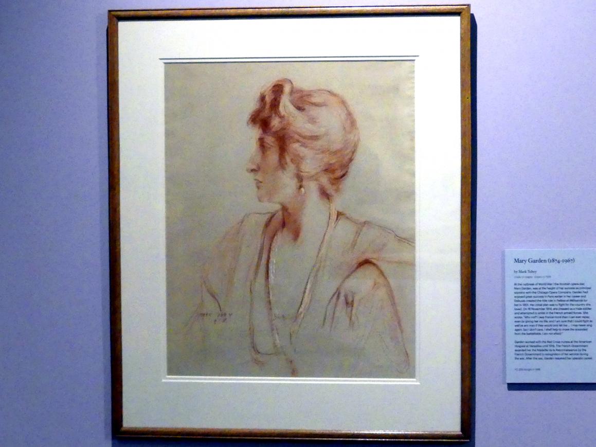 Mark Tobey (1918), Mary Garden (1874-1967), Edinburgh, Scottish National Portrait Gallery, Saal 8, 1918