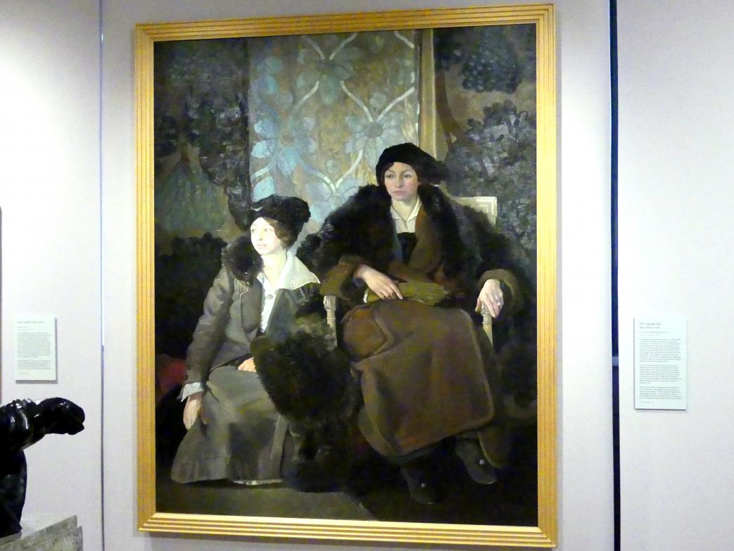 Eric Harald Macbeth Robertson (1915), Miss Maidie und Miss Elsie Scott, Edinburgh, Scottish National Portrait Gallery, Saal 8, 1915