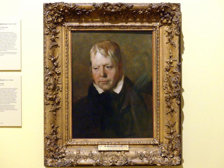 Andrew Geddes (1818), Sir Walter Scott (1771-1832), Edinburgh, Scottish National Portrait Gallery, Saal 7, um 1818