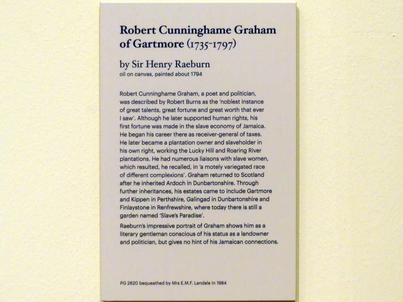Henry Raeburn (1776–1820), Robert Cunninghame Graham of Gartmore (1735-1797), Edinburgh, Scottish National Portrait Gallery, Saal 7, um 1794, Bild 2/2