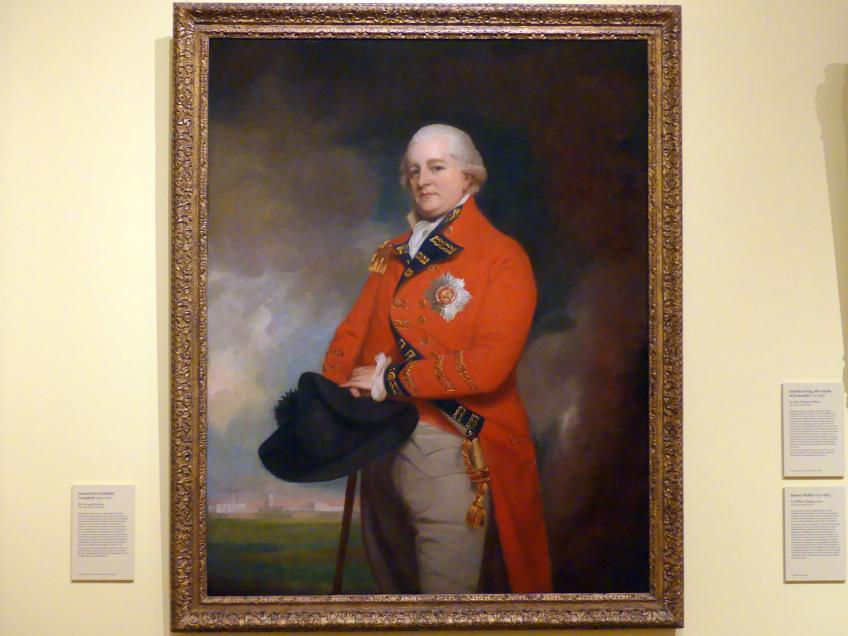 George Romney (1778–1795), General Sir Archibald Campbell (1739-1791), Edinburgh, Scottish National Portrait Gallery, Saal 7, um 1791, Bild 1/2