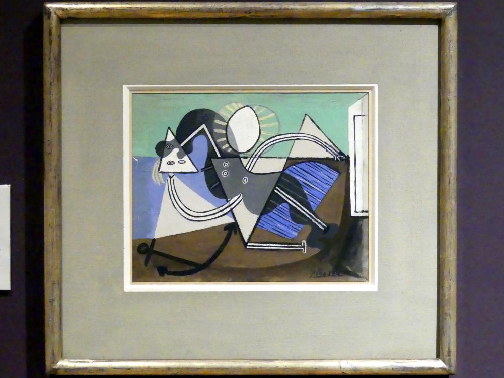 Pablo Picasso (1897–1972), Nackte Frau am Strand in der Sonne liegend, Edinburgh, Scottish National Gallery of Modern Art, Gebäude One, Saal 20: jenseits des Realismus - Dada und Surrealismus, 1932, Bild 1/2