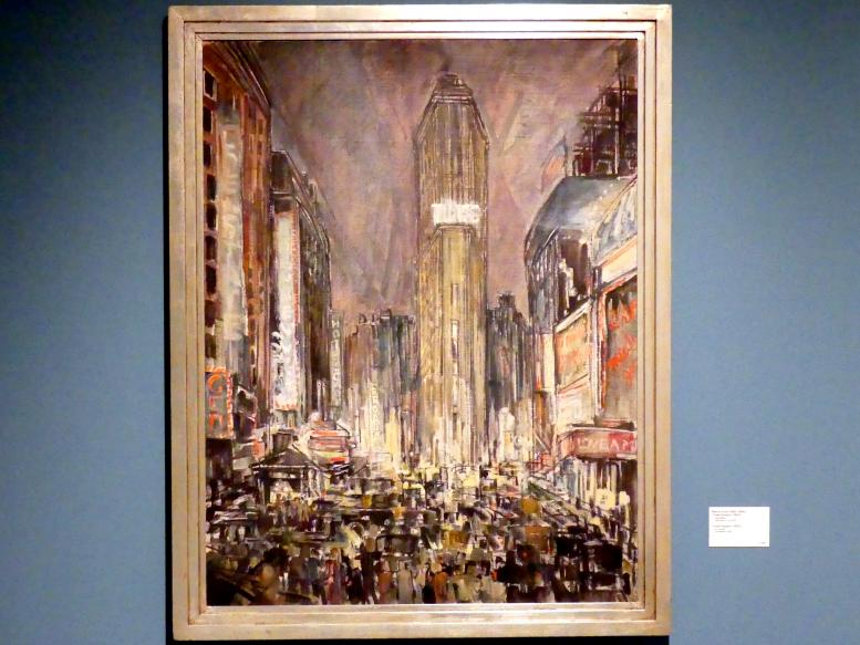 Maxim Kopf (1920–1929), Times Square, Prag, Nationalgalerie im Messepalast, 1918-1939, Saal 1, 1924