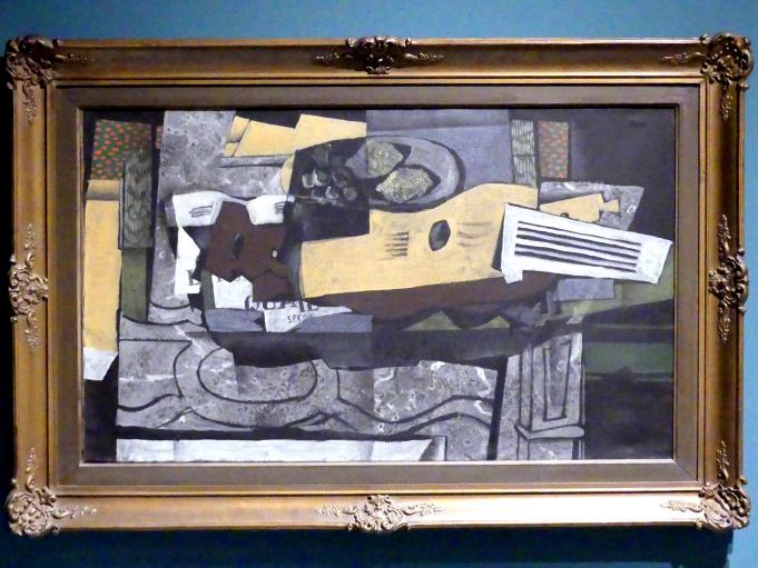 Georges Braque (1906–1956), Stillleben mit Gitarre, Prag, Nationalgalerie im Messepalast, 1918-1939, Saal 1, 1921