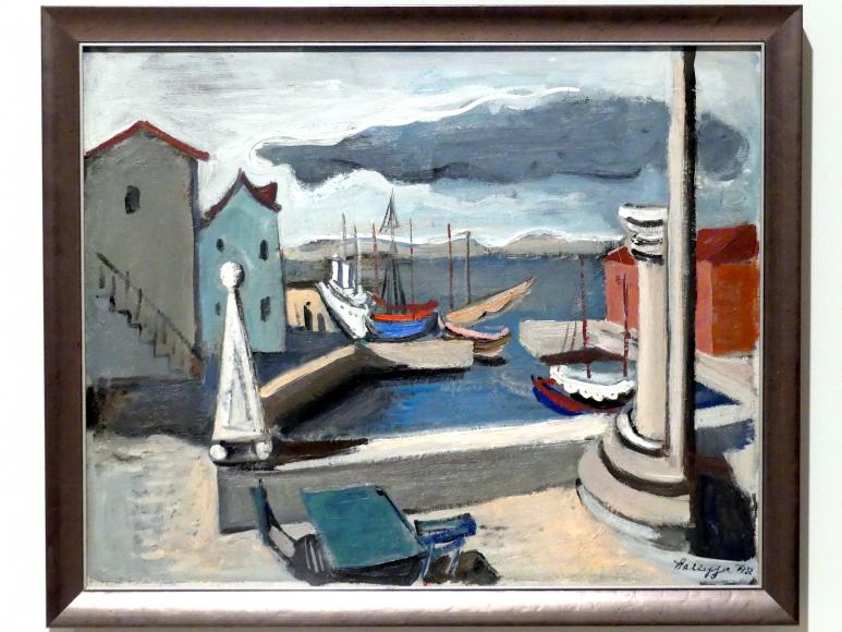 Kurt Hallegger (1932), Bootshafen auf der Insel Hvar, Prag, Nationalgalerie im Messepalast, 1918-1939, Saal 3, 1932