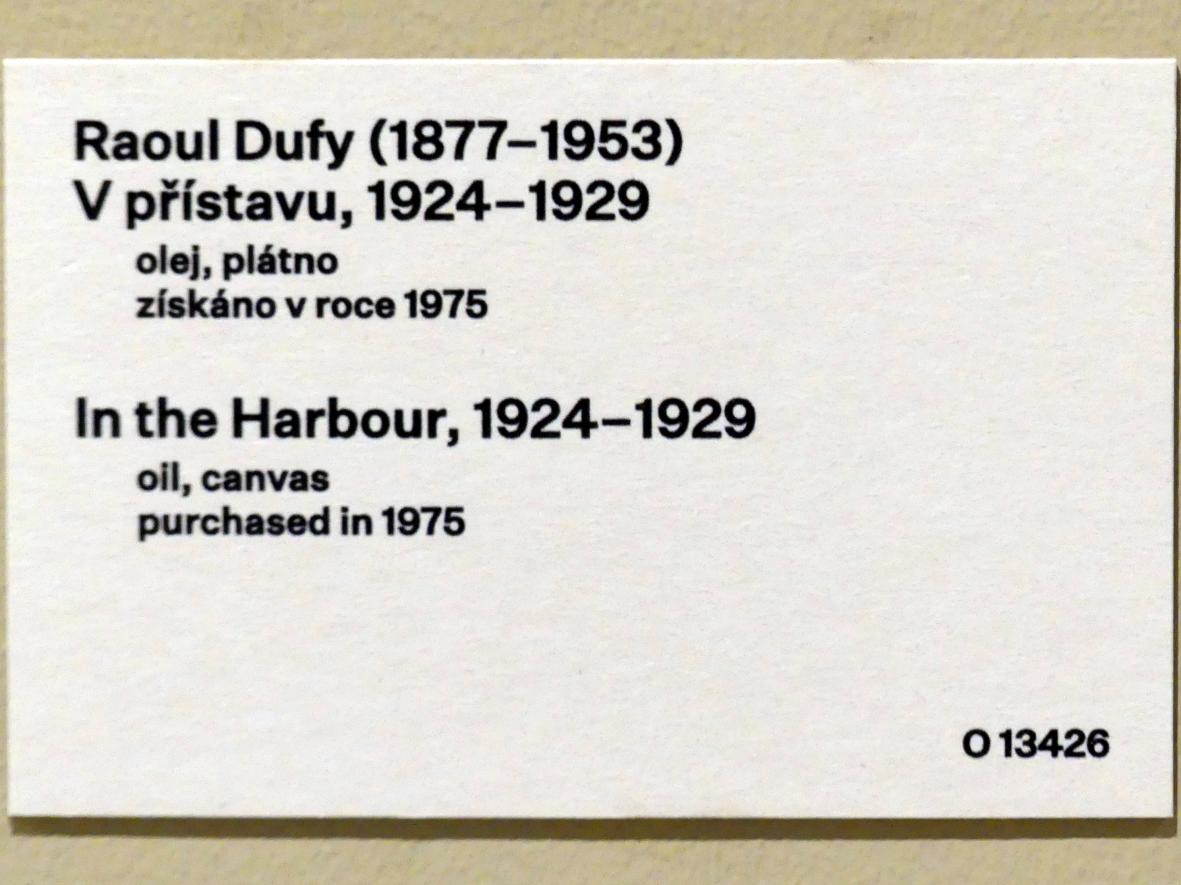 Raoul Dufy (1903–1937), Im Hafen, Prag, Nationalgalerie im Messepalast, 1918-1939, Saal 4, 1924–1929, Bild 2/2