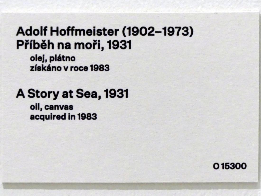 Adolf Hoffmeister (1922–1931), Seefahrergeschichte, Prag, Nationalgalerie im Messepalast, 1918-1939, Saal 8, 1931, Bild 2/2