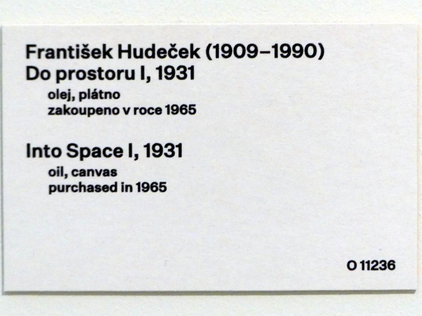 František Hudeček (1931–1943), In den Raum I, Prag, Nationalgalerie im Messepalast, 1918-1939, Saal 11, 1931, Bild 2/2