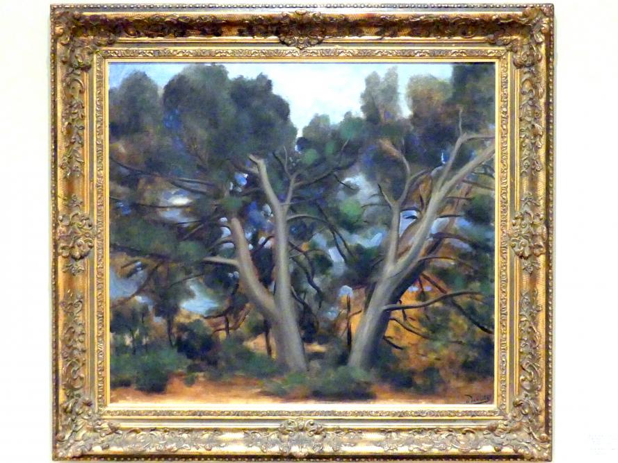 André Derain (1904–1944), Landschaft mit Bäumen, Prag, Nationalgalerie im Messepalast, 1918-1939, Saal 12, um 1925