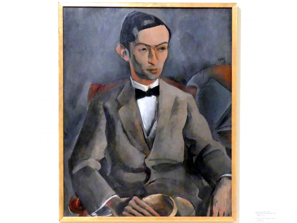 Georges Kars (1912–1933), Porträt Otto Gutfreund, Prag, Nationalgalerie im Messepalast, 1918-1939, Saal 12, 1913, Bild 1/2