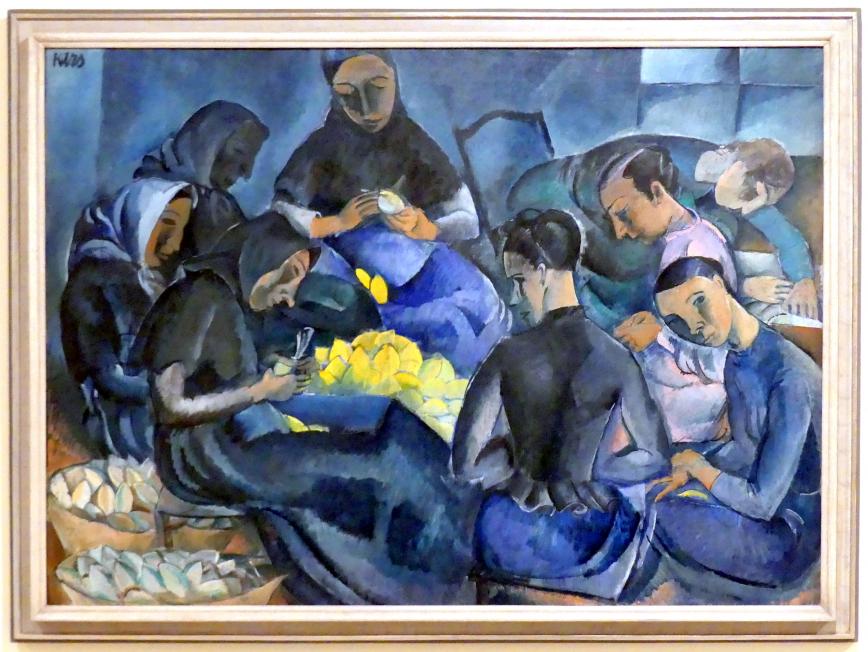 Georges Kars (1912–1933), Zitronen verpacken, Prag, Nationalgalerie im Messepalast, 1918-1939, Saal 12, 1912