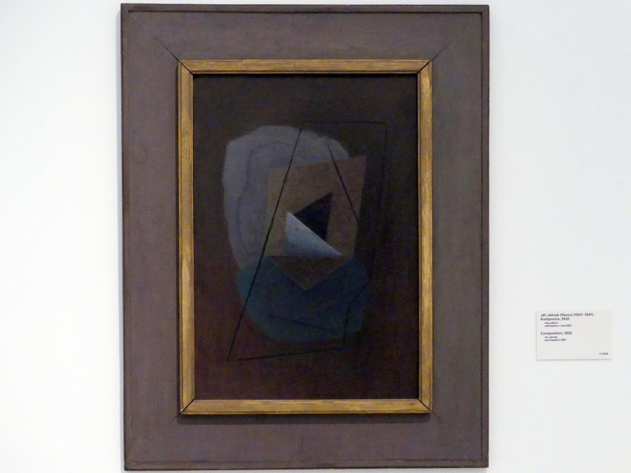 Jiří Jelínek (Remo) (1923–1932), Komposition, Prag, Nationalgalerie im Messepalast, 1918-1939, Saal 14, 1932, Bild 1/2