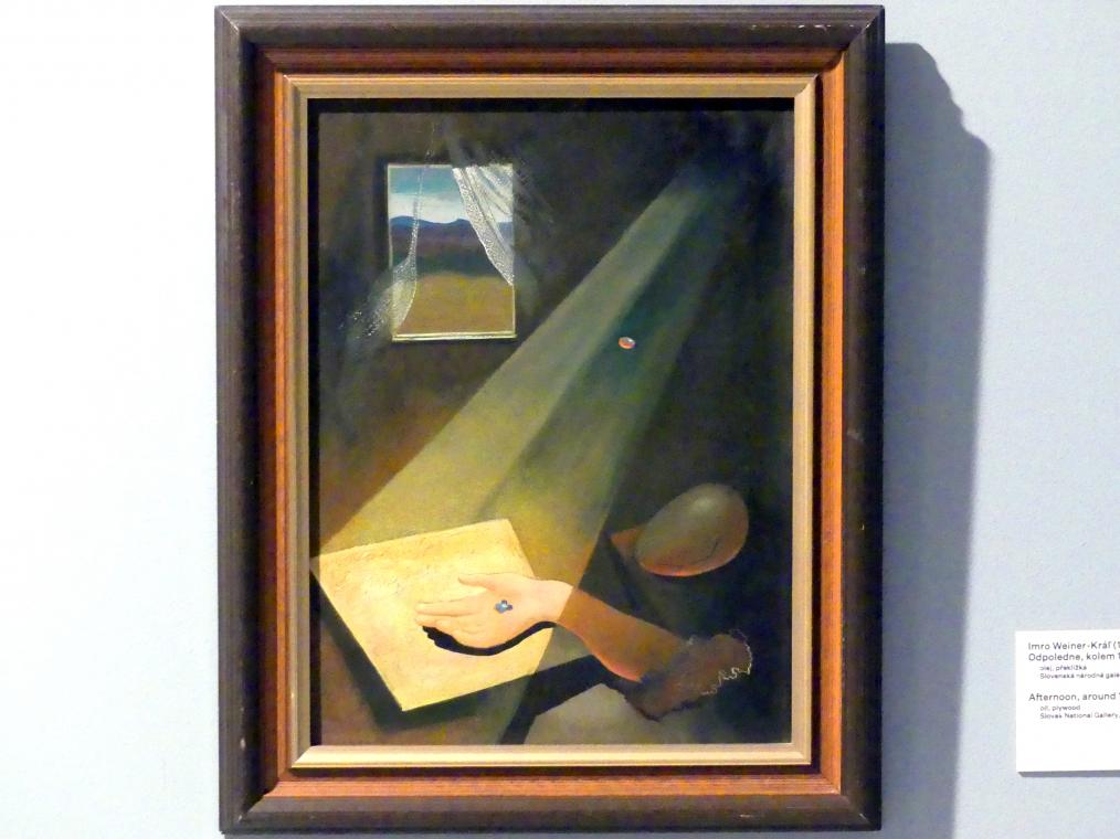 Imro Weiner-Král̕ (1935–1937), Nachmittag, Prag, Nationalgalerie im Messepalast, 1918-1939, Saal 16, um 1935, Bild 1/2
