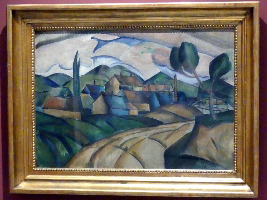 Frantisek Foltýn (1922–1938), Landschaft, Prag, Nationalgalerie im Messepalast, 1918-1939, Saal 17, 1922