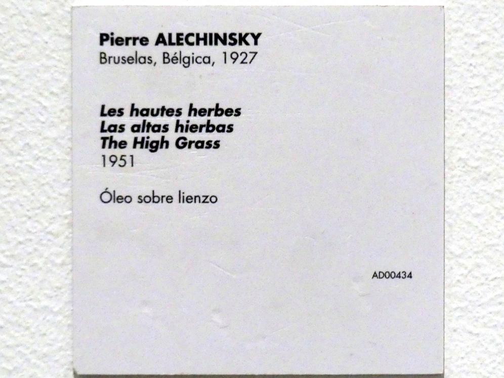 Pierre Alechinsky (1951–1965), Die hohen Gräser, Madrid, Museo Reina Sofía, Saal 402, 1951, Bild 2/2
