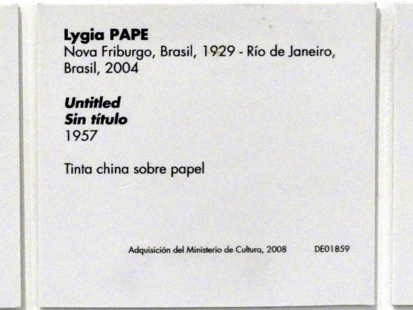 Lygia Pape (1955–1959), Ohne Titel, Madrid, Museo Reina Sofía, Saal 410, 1957, Bild 2/2