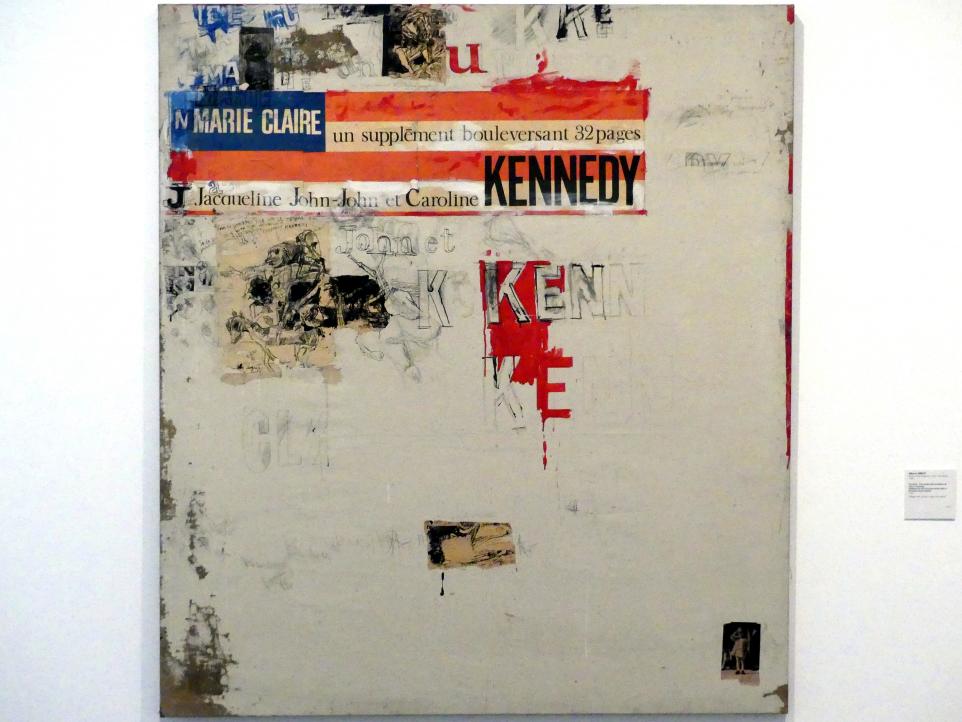 Alberto Greco (1963–1964), Ohne Titel. Anlässlich des Attentats auf John F. Kennedy, Madrid, Museo Reina Sofía, Saal 414, 1964, Bild 1/2