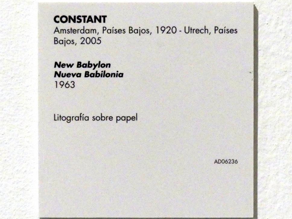 Constant (Constant Anton Nieuwenhuys) (1949–1969), Neu Babylon, Madrid, Museo Reina Sofía, Saal 420, 1963, Bild 2/2
