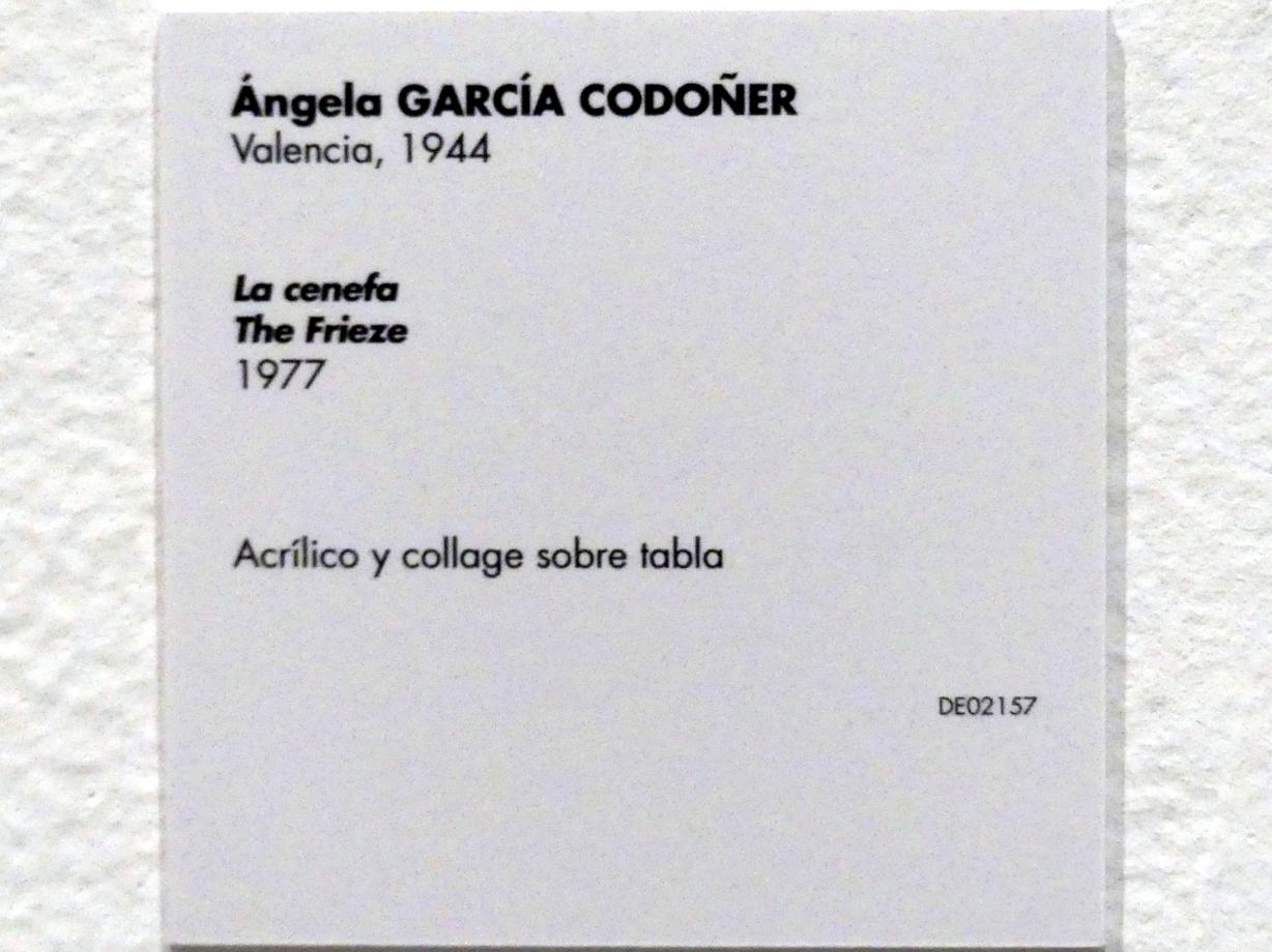 Ángela García Codoñer (1973–1977), Fries, Madrid, Museo Reina Sofía, Saal 428, 1977, Bild 2/2